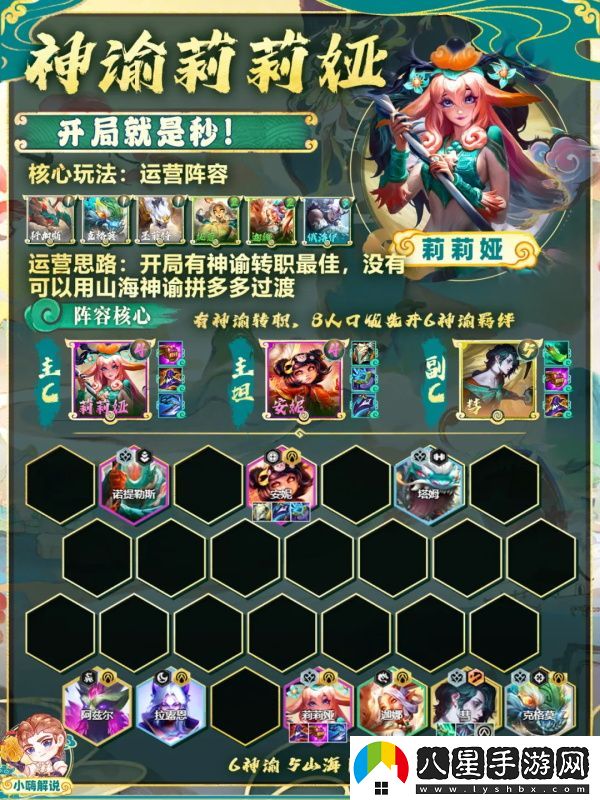 金鏟鏟之戰神諭莉莉婭玩法/金鏟鏟之戰s11神諭莉莉婭陣容推薦