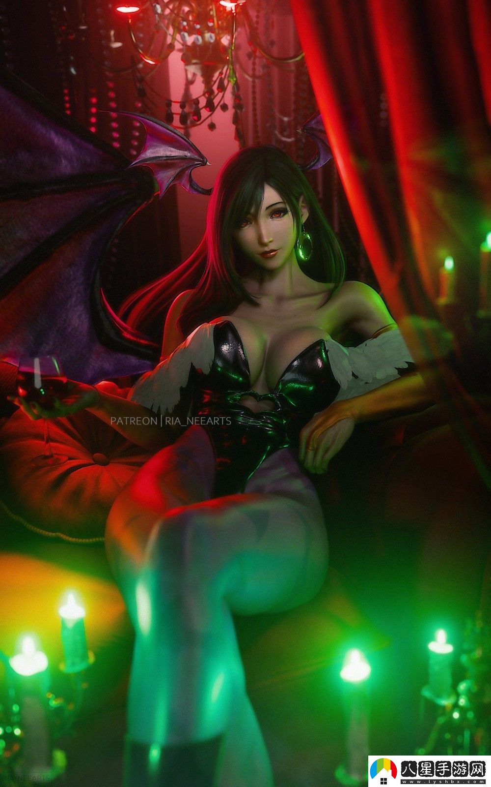 最終幻想7蒂法最新3D作品賞 性感小女巫來(lái)了