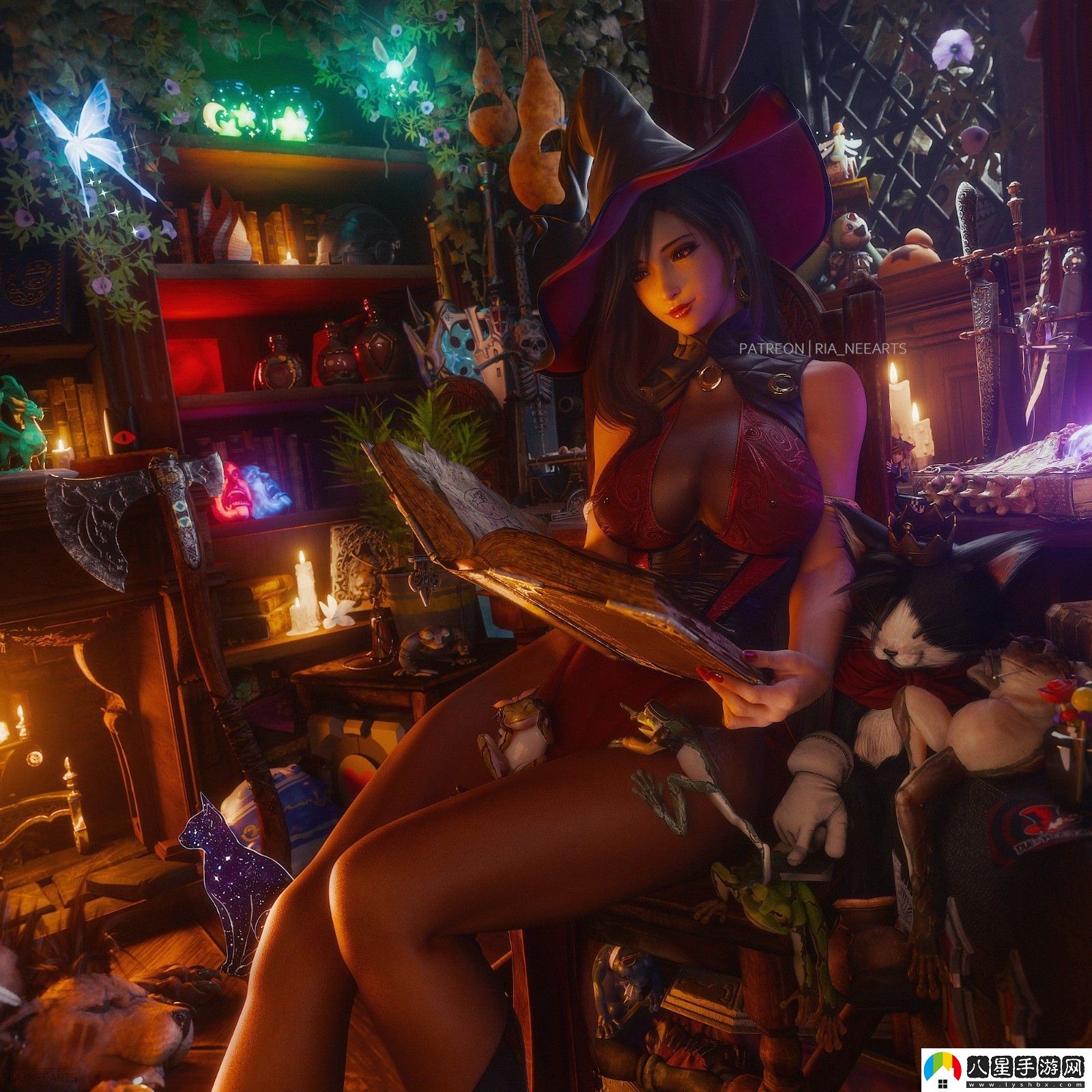 最終幻想7蒂法最新3D作品賞 性感小女巫來(lái)了