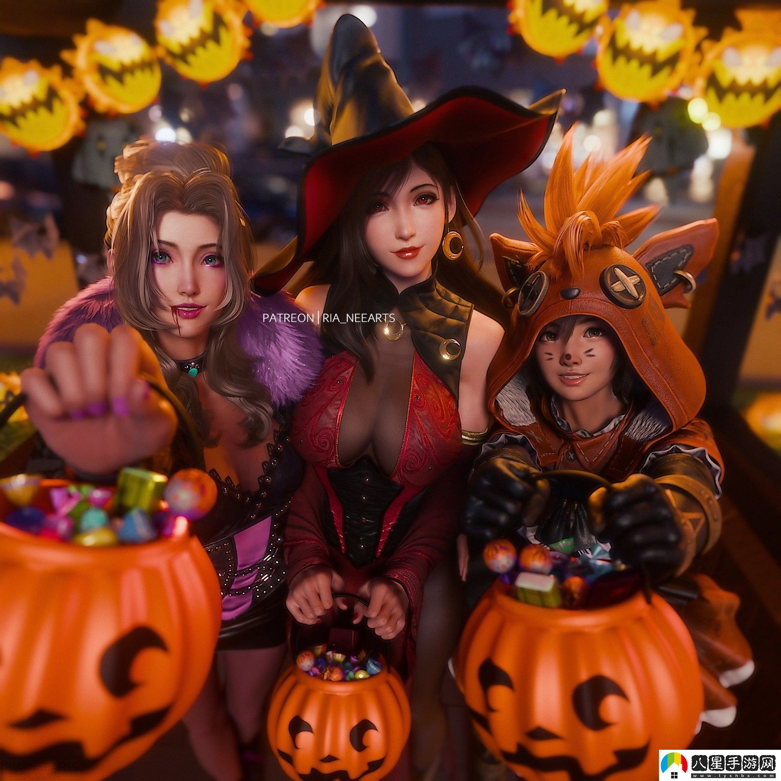 最終幻想7蒂法最新3D作品賞 性感小女巫來(lái)了