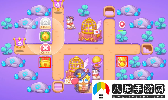 保衛蘿卜4阿波與魔法寶藏第57關(guān)通關(guān)攻略